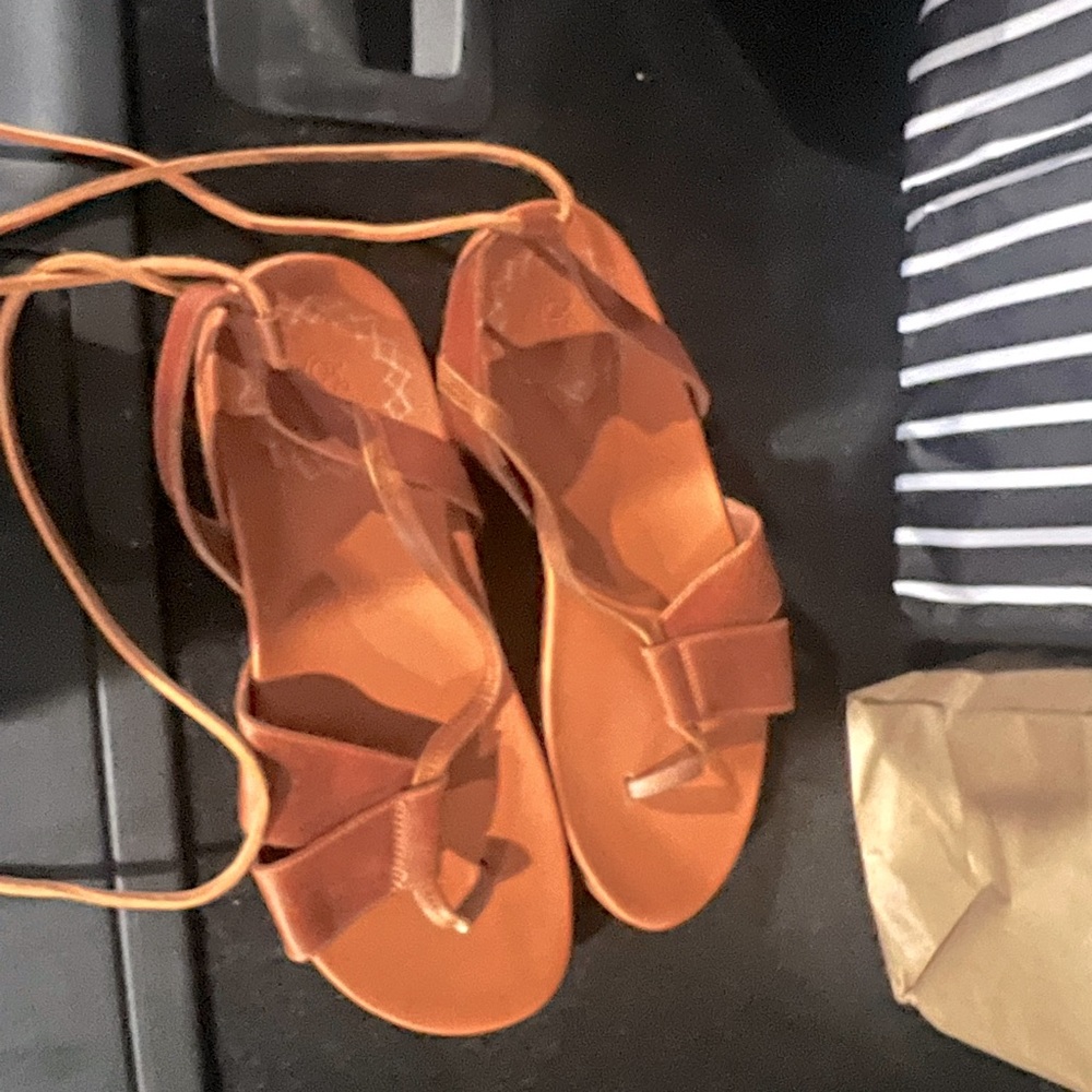 Leather Chaco sandals never wore. Wrong color/size.
